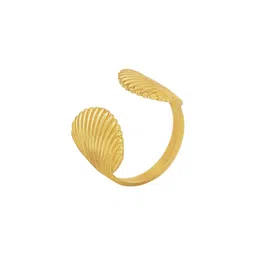 Beenth & Doneth Stainless Steel Gold-Plated Finger Ring-picture-26