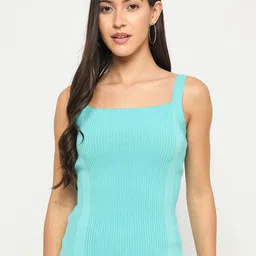 Madame Women Self Design Top-image-59