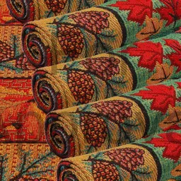 PRAKARTIK 6Pcs Red & Beige Printed Table Placemats image 2