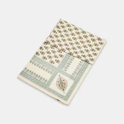 Fabindia Cream Floral Printed Cotton 6-Seater Table Cover-37