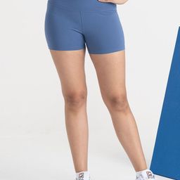 Hunnit Women Slim Fit High-Rise Training or Gym Sports Shorts with Antimicrobial Technology-image-65