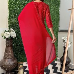 JAIPURI COLLECTION Women Bandhani Printed Kurta with Trousers & Dupatta-picture-47