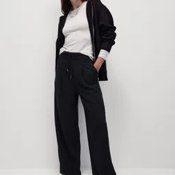 Marks & Spencer Women High-Rise Parallel Trousers-image-65