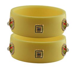 Vidhya Kangan Women Beige Bangle-image-25