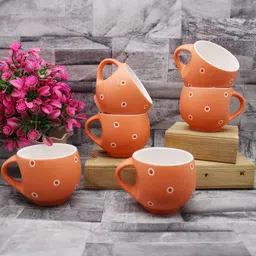 laghima jadon Multicoloured Printed Ceramic Matte Cups Set of Cups and Mugs image 3