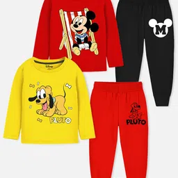 Disney By Miss and Chief Boys Printed T-shirt with Pyjamas-picture-27