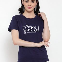 Moda Rapido Women Typography Printed Round Neck Cotton T-shirt-picture-45