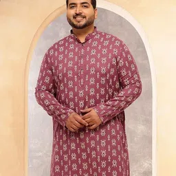 SOJANYA PLUS Men Ethnic Motifs Printed Kurta image 5