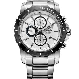 Alexandre Christie Men Dial & Stainless Steel Bracelet Style Analogue Watch 6141MCBTBSL-39
