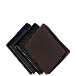 Hayes London Men Genuine Leather with RFID Blocking Wallets Combo-81