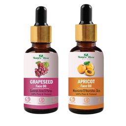 Nature Glow Herbal Set Of 2 Grapeseed & Apricot Facial Oil- 15 ml Each-42