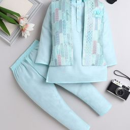 BAESD Boys Regular Pure Cotton Kurta with Pyjamas-image-32