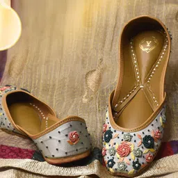 YASSIO Women Printed Ethnic Ballerinas Flats-picture-4