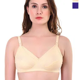 Liigne Women Pack Of 2 Full Coverage Non Padded Non-Wired Cotton Maternity Bra-picture-16