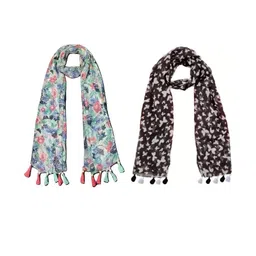 StoleVilla Floral Chiffon Stoles-picture-33