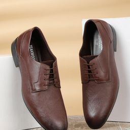 Teakwood Leathers Men Textured Formal Derbys-image-84