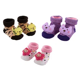 SHOP FRENZY Unisex Kids Cotton Booties-image-43