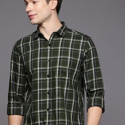 Allen Solly Custom Slim Fit Checked Pure Cotton Casual Shirt-picture-33