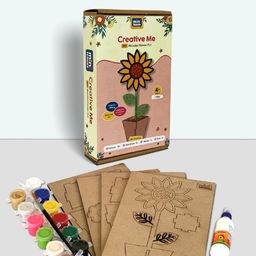 Mini Leaves Kids DIY Wooden Flower Pot Kit-31
