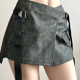 KPOP Women's Straight Mini Skirt-image-27