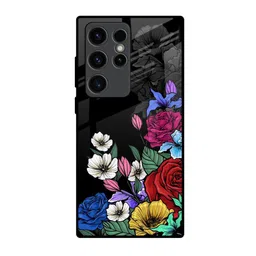QRIOH Floral Printed Samsung Galaxy S23 Ultra 5G Back Case Mobile Accessories-image-14