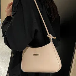 LULU & SKY Colourblocked PU Structured Hobo Bag-58