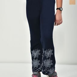 BAESD Girls 2 Floral Printed Knitted Palazzos-image-17