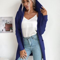 KPOP Women Ribbed Longline Cardigan-picture-40
