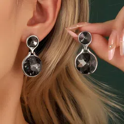 SALTY Glinting Luxury Silver Drop Earrings-47
