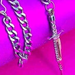 RV Jewels Silver-Plated Geometric Pendants with Chains-image-98