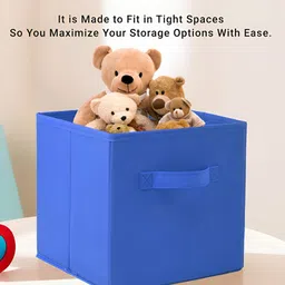 Aura Green Set of 6 Regular Square Foldable & Multipurpose Wardrobe Storage Box Organizer image 3