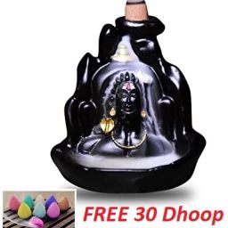 Lord Adiyogi Shiva Idol Statue Pack of 1 With Free 30 Cone Decorative Showpiece-12 cm-picture-11