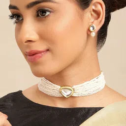 Anouk Gold-Plated Pearl Jewellery Set-56