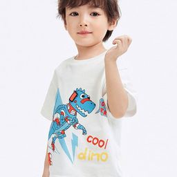 LULU & SKY Girls Printed Extended Sleeves Pure Cotton Pockets T-shirt-image-90