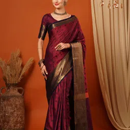 DIVASTRI Embellished Zari Pure Silk Mysore Silk Saree-image-28