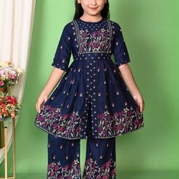 IFA DRESSES Girls Navy Blue Clothing Set-image-129