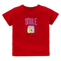 KAVEE Kids Typography Printed Pure Cotton Applique T-shirt-image-81