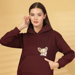 Juelle Women Graphic Printed Hooded Pullover-picture-10