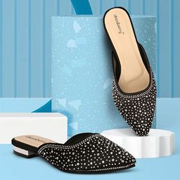 DressBerry Women Embellished Mules Flats-picture-30