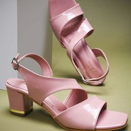 JM Looks Women Open Toe Block Sandals with Buckles-image-53
