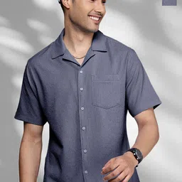 Tee Projekt Pack of 2 Standard Self Design Short Sleeves Casual Shirts-image-29