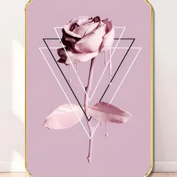 SAF Purple & White Dripping Rose Abstract Wooden Wall Art-image-76