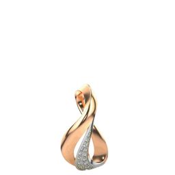 VALANOVA Women Hallmarked 14K Rose Gold & Certified Lab Grown Diamond 0.57cts Pendant-picture-35