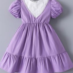 Mark & Mia Kids-Girls Solid Fit and Flare Dress-image-2