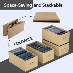 Kuber Industries Brown Set of 6 Regular Drawer Organiser Organisers image 4