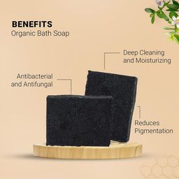 PINK WOOLF  Charcoal & Ylang Ylang Soap Bar- 110g image 4