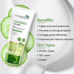 7 days 7DAYS Natural Set Of 2 Cucumber Face Wash With Neem Extract & Vitamin E - 100 ml Each image 3