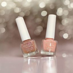 Indie Nails Set Of 2 12 Toxin Free Nail Color 15 ml Each - Sunlit Nude Quietude & Peachy-7