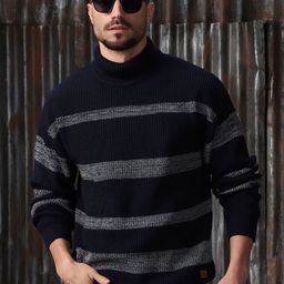 High Star Men Striped Pullover-image-103