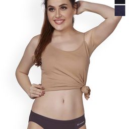 LOGGERHEAD Pack Of 3 Bikini Briefs LHMB014-Navy-Dark Grey-Black-0